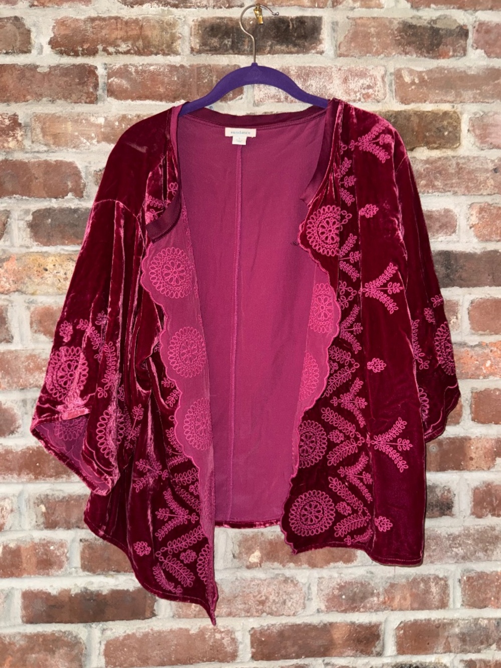 Sundance Velvet Embroidered Jacket